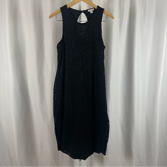 Xhilaration Dresses & Skirts - Target Xhilaration XL Cut Out Eyelet High Neck Midi Dress Crochet Sleeveless